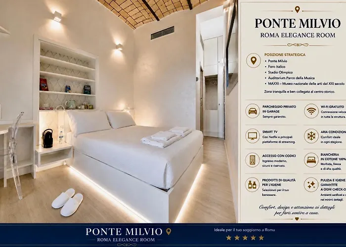 Ponte Milvio Elegance & Private Parking * Roma